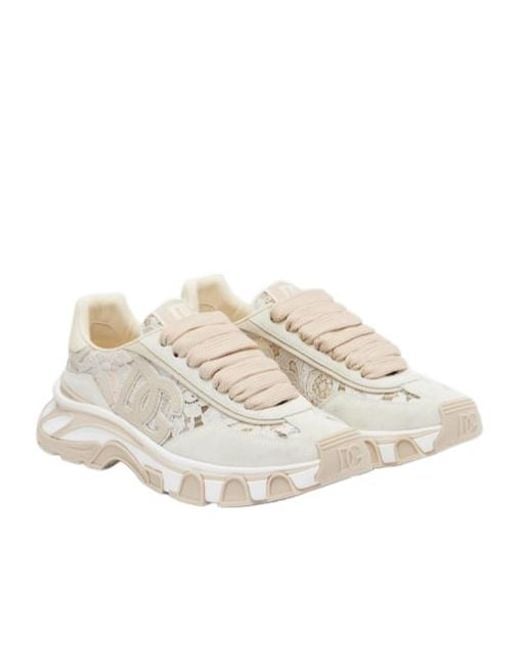 Dolce & Gabbana White Road Sneakers