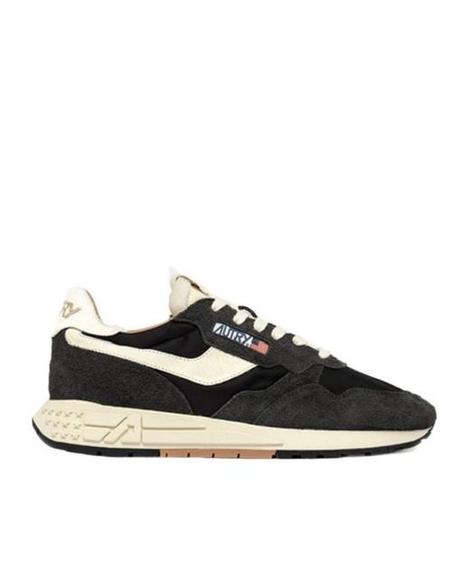 Autry Black Reelwind Low Sneakers for men