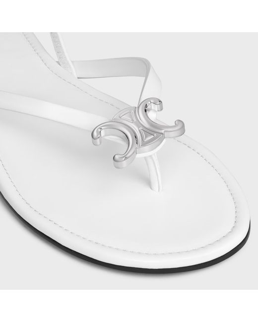 Céline White Biki Sandal