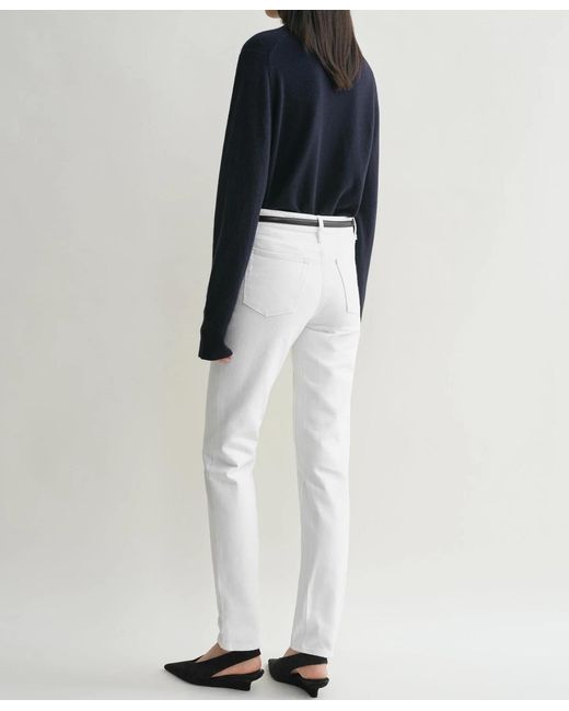 Totême  White Low Tapered Jeans