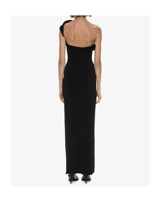 Christopher Esber Black Concave Wired Maxi Dress