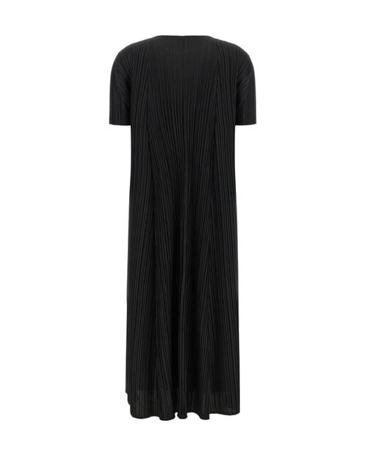 Pleats Please Issey Miyake Black Pleats Please Issey Miyake Mellow Pleats Midi Dress