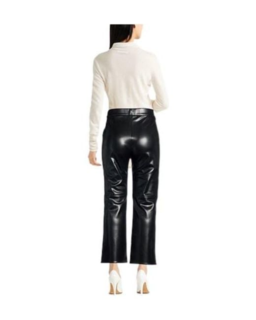 Max Mara Black Simple Straight-Leg Pants