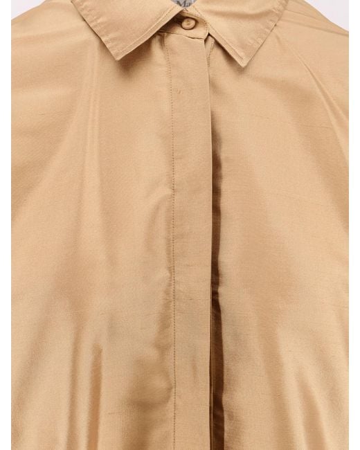 Max Mara Natural Scalata Shantung Shirt