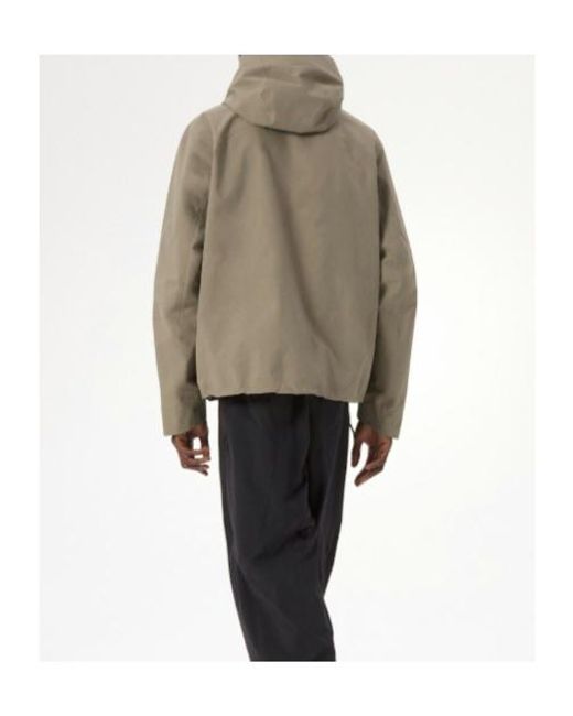 Veilance Brown Arris Hooded Jacket for men