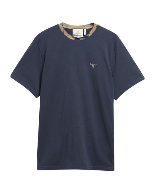 Barbour Blue Logo Short-Sleeved T-Shirt for men