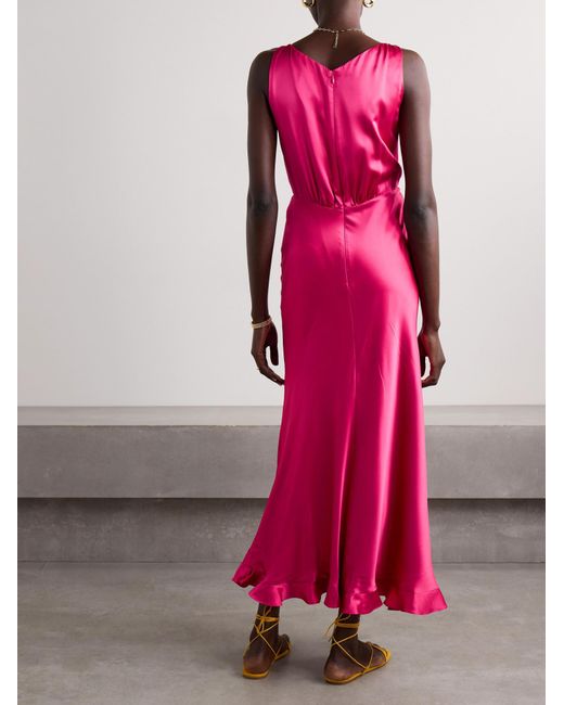 Saloni Pink Sleeveless Dress