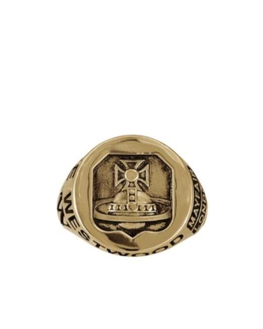 Vivienne Westwood Metallic Lancelot Chevalier Ring for men