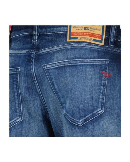 DIESEL Blue D-Strukt 2019 Faded Jeans for men