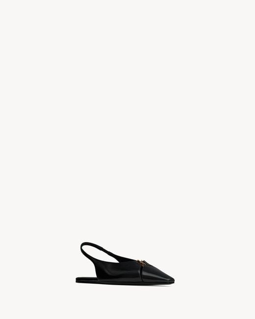 Saint Laurent Multicolor Babylone Slingback Flats