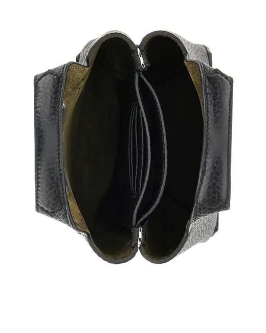 Hogan Black Logo Embossed Top Handle Bag