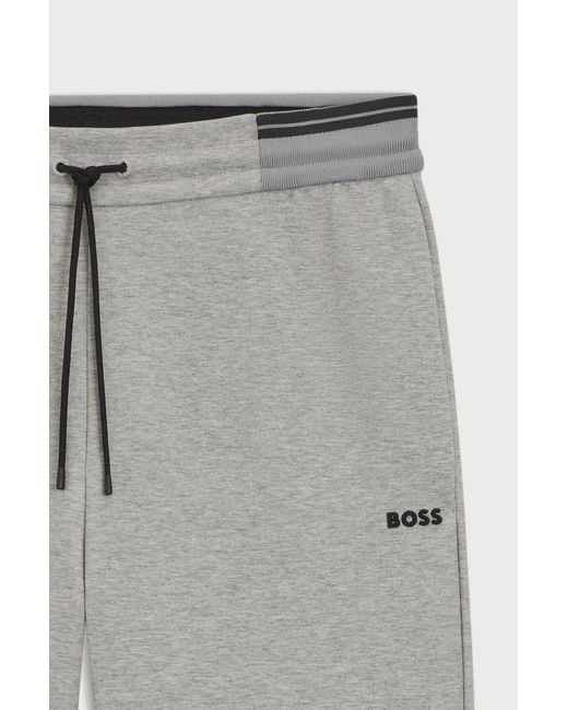Boss Gray Drawstring Shorts for men