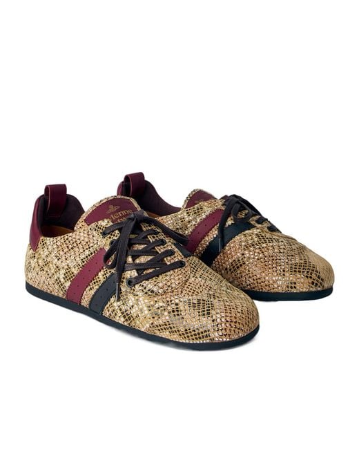 Vivienne Westwood Brown Drunken Textured Low-Top Sneakers for men