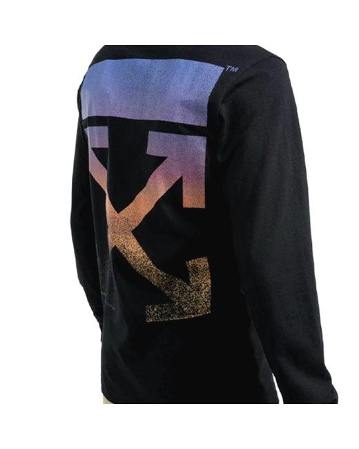 Off-White c/o Virgil Abloh Black Logo Arrow Print Long-Sleeve T-Shirt for men