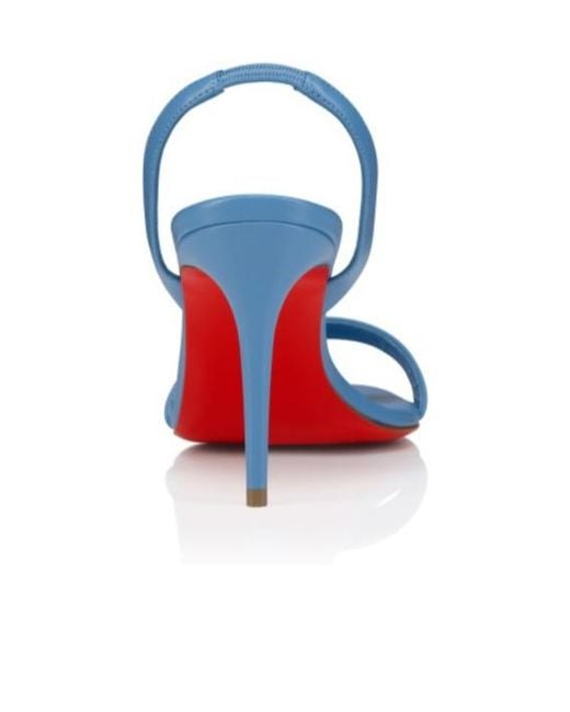 Christian Louboutin Blue Slingback Heeled Sandals