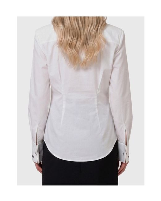 The Attico White Long-Sleeved Shirt