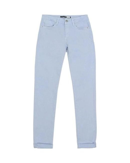 Sportmax Blue Logo Details Jeans