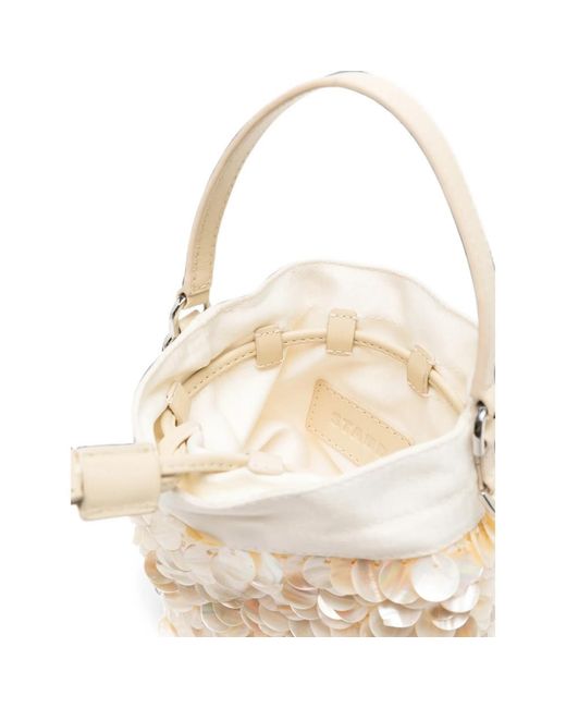Staud Natural Mini Lila Bucket Bag