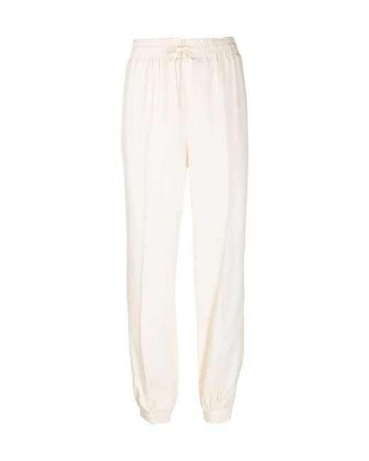 Jil Sander White Drawstring Track Pants