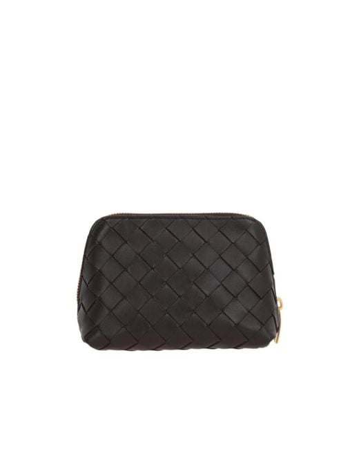 Bottega Veneta Black Intrecciato Beauty Pouch