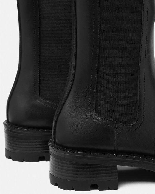 Versace Black Vagabond Slip-On Chelsea Boots