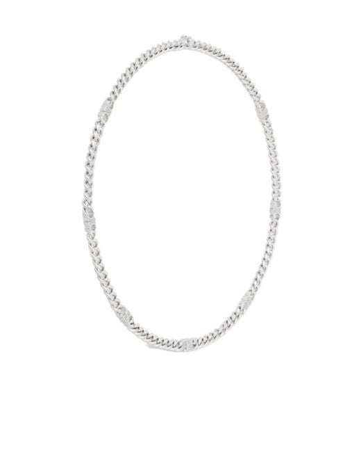 Céline Metallic Triomphe Small Gourmette Necklace for men