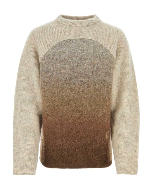ERL Brown Long-Sleeved Sweater for men