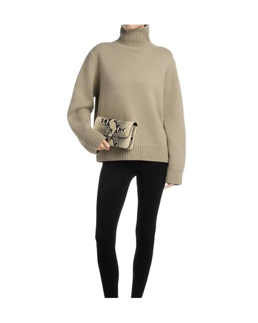 Totême Natural Long-Sleeve Turtleneck Sweater