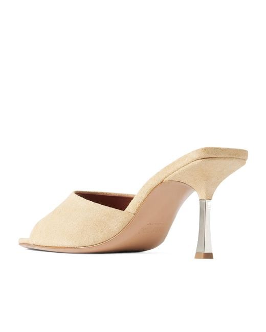 Paris Texas Natural Suede Mules