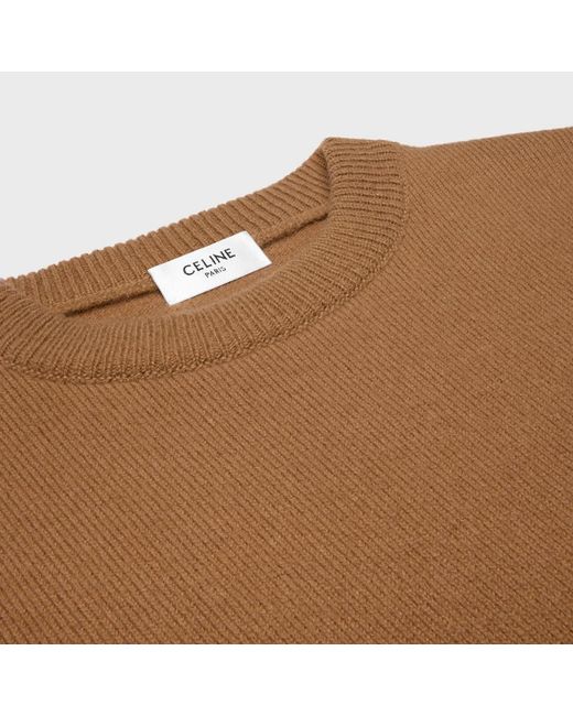 Céline Brown Crewneck Sweater