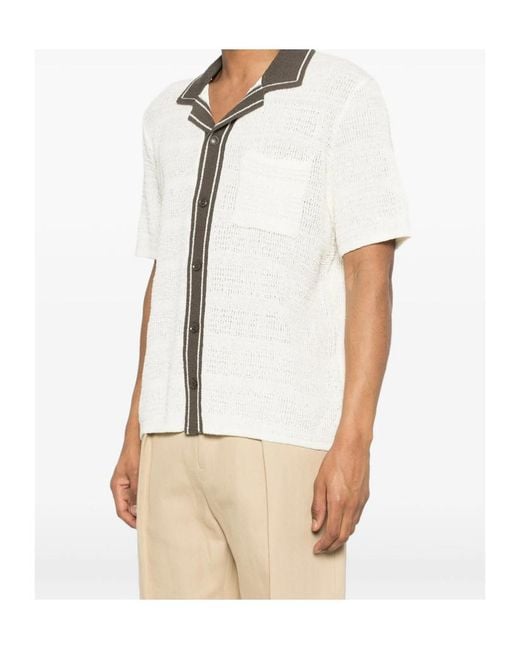 Samsøe & Samsøe White Short Sleeve Shirt for men