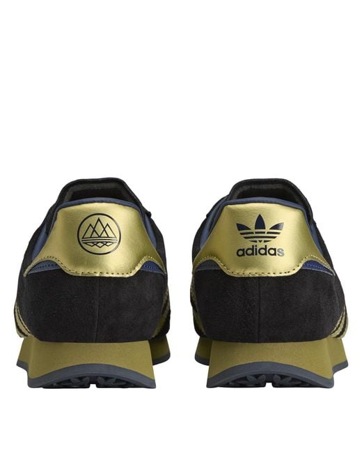 Adidas Black Solid Color Shoes for men