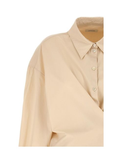 Lemaire Natural Twisted Long Sleeved Shirt