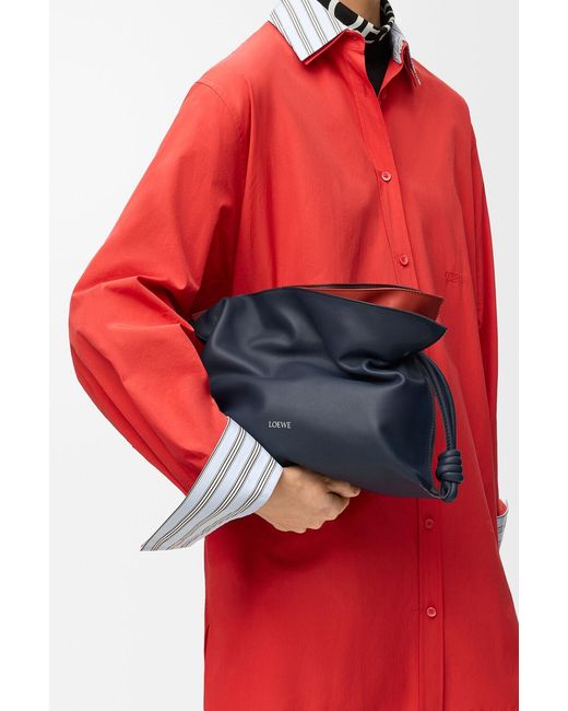 Loewe Blue Medium Layered Flamenco Clutch