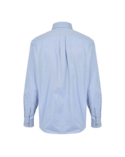 Fendi Blue Solid Color Shirt for men