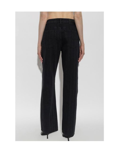 DIESEL Black 1971 D-Sent Straight-Leg Jeans