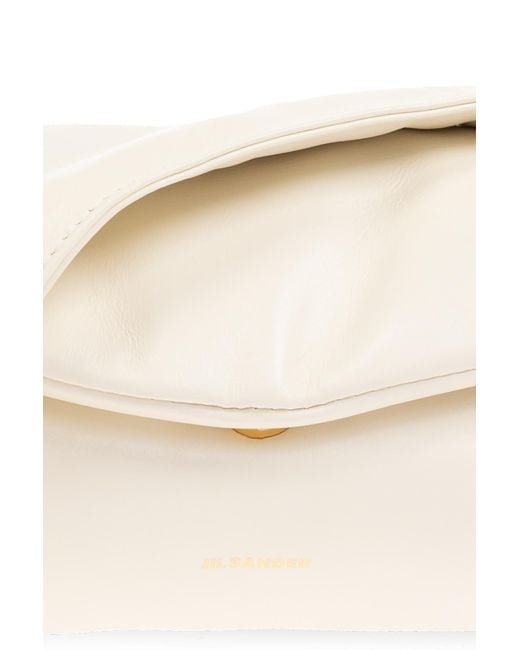 Jil Sander Natural Cannolo Padded Small Shoulder Bag