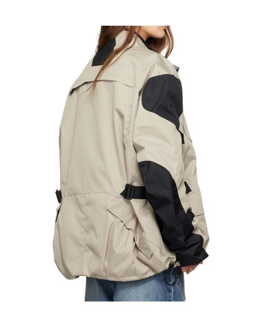 Vetements Metallic Biker Parka Long-Sleeved Casual Jacket