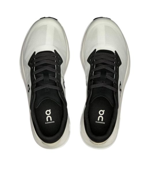 On Shoes Gray Cloudzone Lace-Up Sneakers