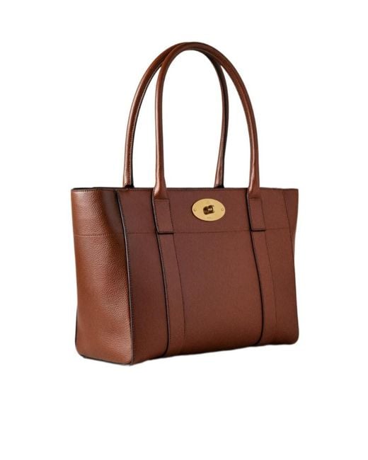 Mulberry Brown Bayswater 9 To 5 Two-Tone Small Tote Bag