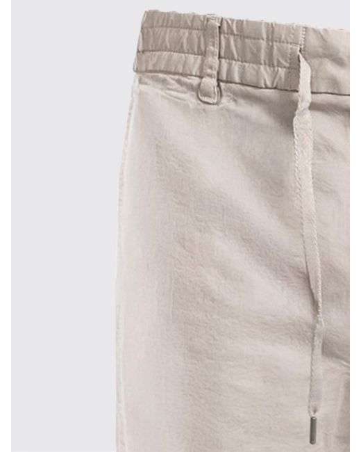 Boss White Relaxed Fit Drawstring Shorts for men