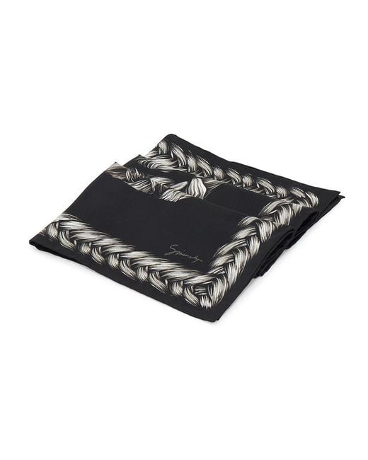Givenchy Black Pattern Scarf