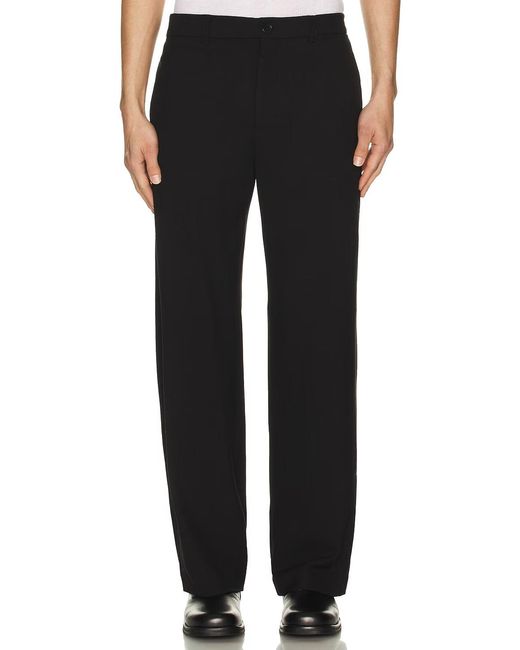 AllSaints Black Halla Wide-Leg Trousers for men