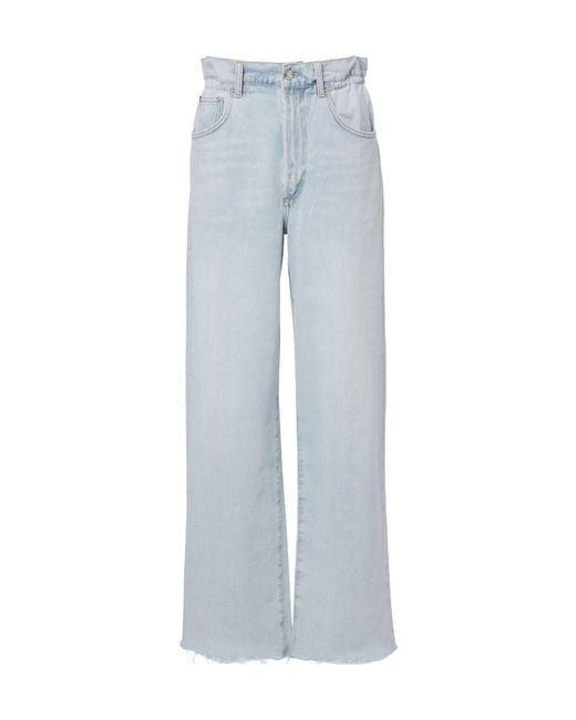 Agolde Blue Wide Leg Jeans