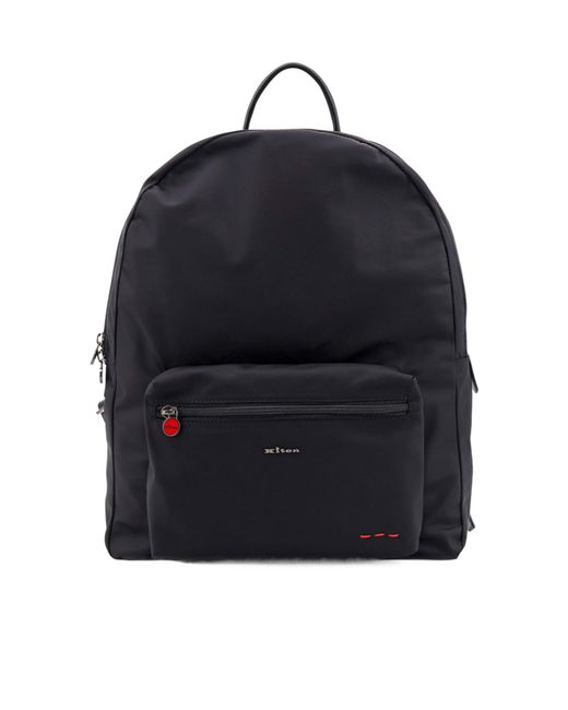 Kiton Blue Top Handle Backpack for men