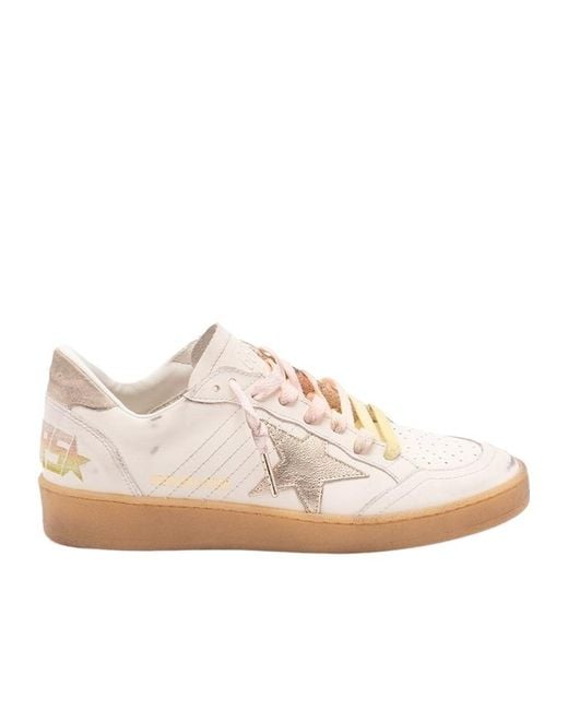 Golden Goose Deluxe Brand Pink Ball Star Low-Top Sneakers