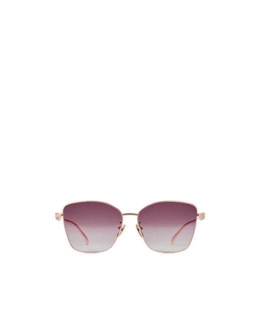 Gucci Purple Specialized Fit Butterfly Sunglasses