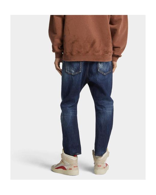 DSquared² Blue Be Cool Be Nice Wash Dan's Big Brother Jeans for men