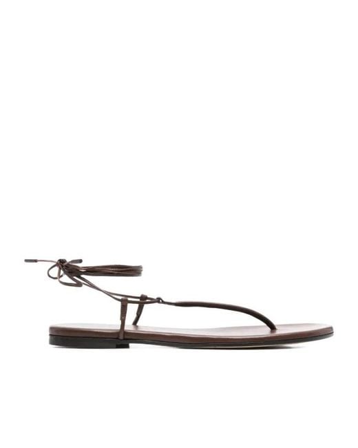 Gianvito Rossi White Gwyneth Sandals