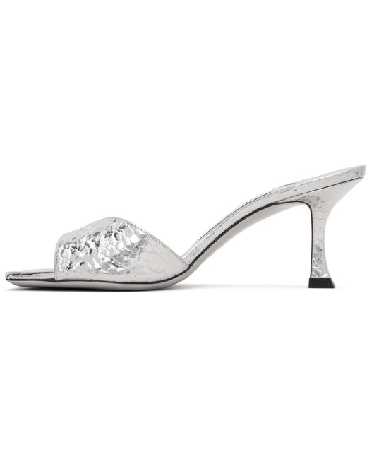 Jimmy Choo White Skye 70 High-Heeled Sandals